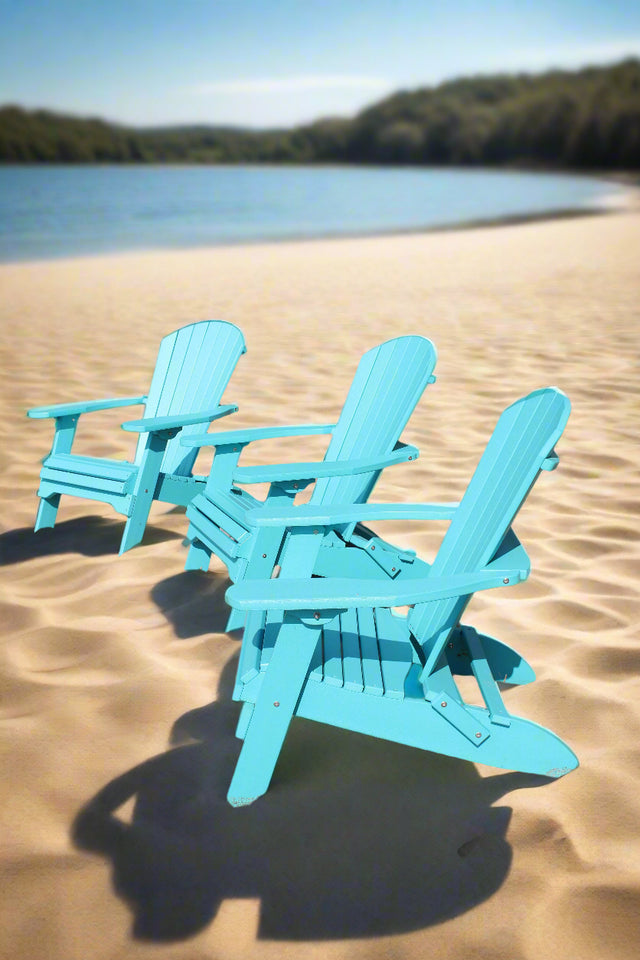 Set of 4 Deluxe Adirondack Folding Chairs