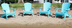 Set of 4 Deluxe Adirondack Folding Chairs